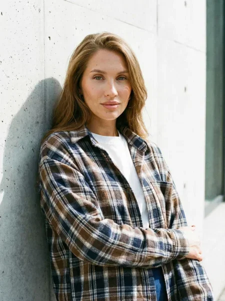 Сорочка повсякденна Seventeen кашемір синій