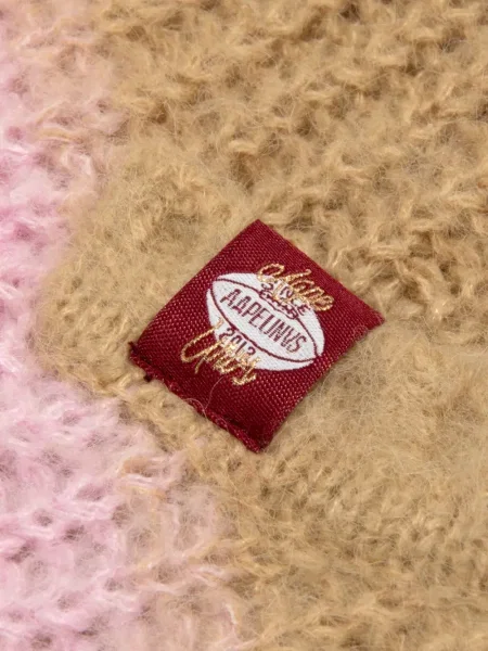 Cardigan Aape By A Bathing Ape cu dungi cu glugă