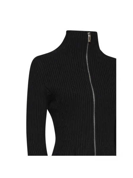 Kardigan Alaïa wełniany czarny