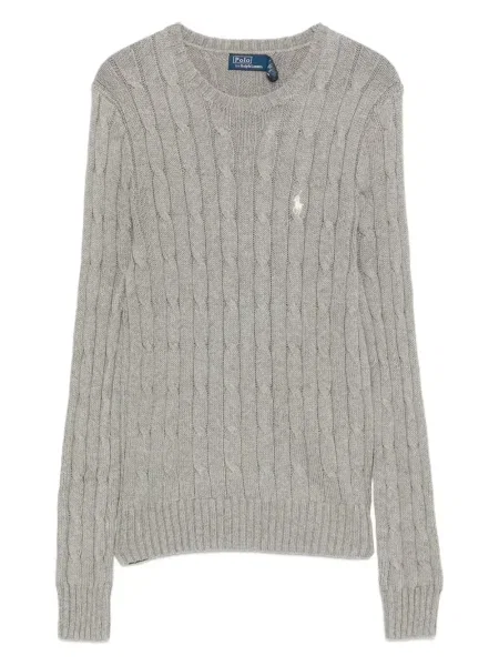 Sweter Polo Ralph Lauren z okrągłym dekoltem pomarańczowy