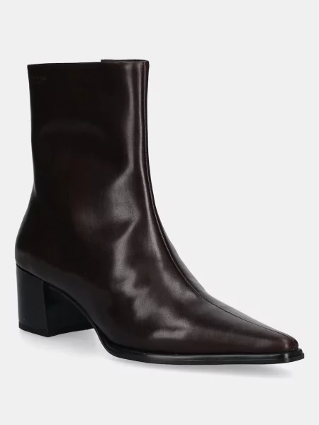 Vagabond Shoemakers cizme de piele GISELLE cu drept maro