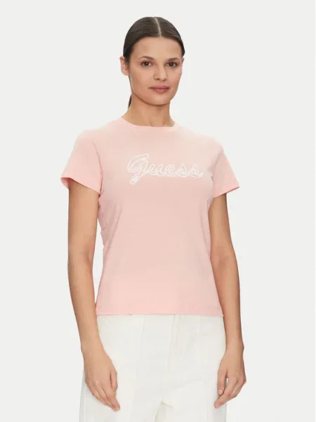 Тениска Guess розово