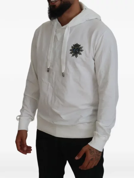 Hoodie Dolce & Gabbana με αυτόγραφο λευκό