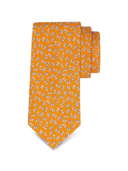 Kravata Ferragamo oranžová