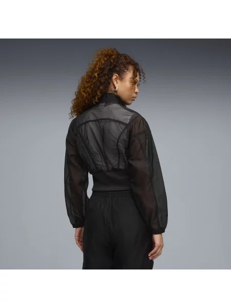 PUMA tkana kurtka oversize Dare To Odzież S czarny