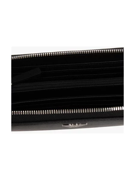 Portfel Emporio Armani z logo czarny