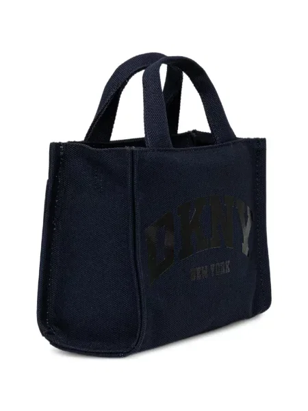 Шопинг чанта Dkny с принт синьо