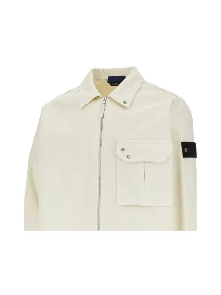 Kurtka koszulowa Stone Island z kamieniami beżowa