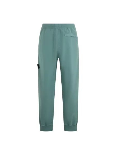 Spodnie dresowe Stone Island polarowe z kamieniami zielone
