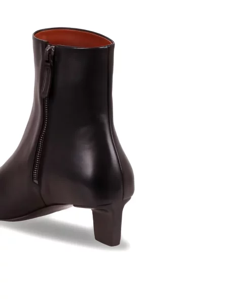 Botine Marsell cu vârf pătrat negru