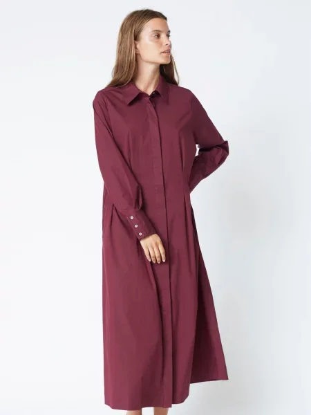 Co'couture Rochie tip bluză Poppy vin roșu