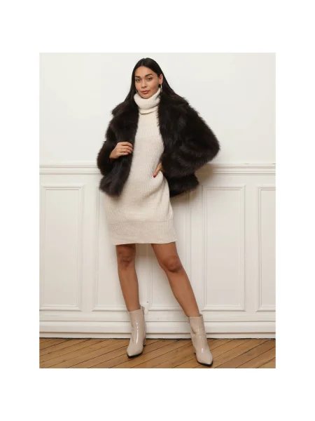 Palton La Modeuse maro