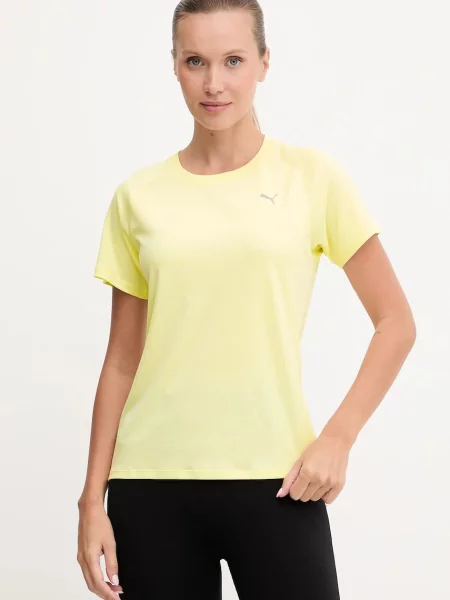 Тениска за трениране Puma дамска жълто