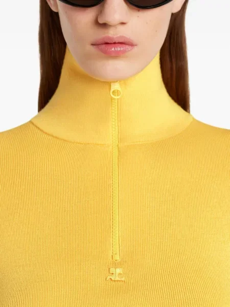 Дълго тениска Courreges жълто