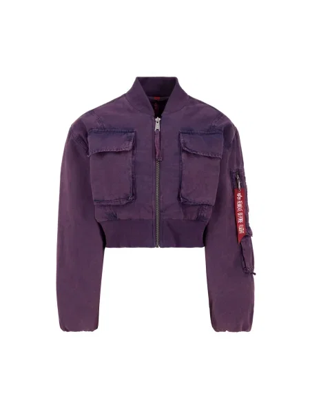 ALPHA INDUSTRIES Geacă de primăvară-toamnă mov închis