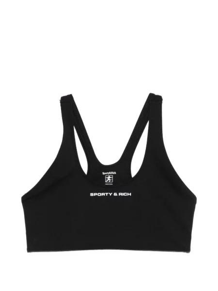 Sutien sport Sporty & Rich cu imagine negru