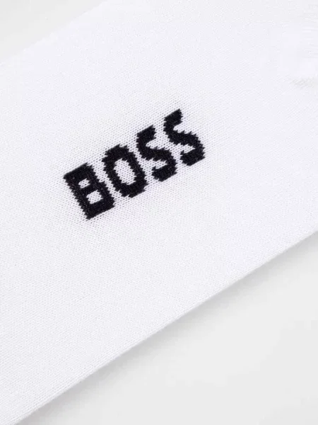 BOSS Ponožky 2P AS Logo CC W bílé