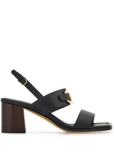 Sandale Ferragamo din piele cu cataramă negru