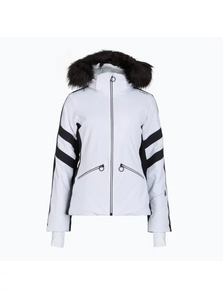 Geacă de schi pentru femei CMP Zip Hood Synthetic Fur bianco