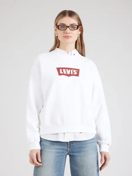 LEVI'S ® Tréning póló HERITAGE kárminvörös fehér