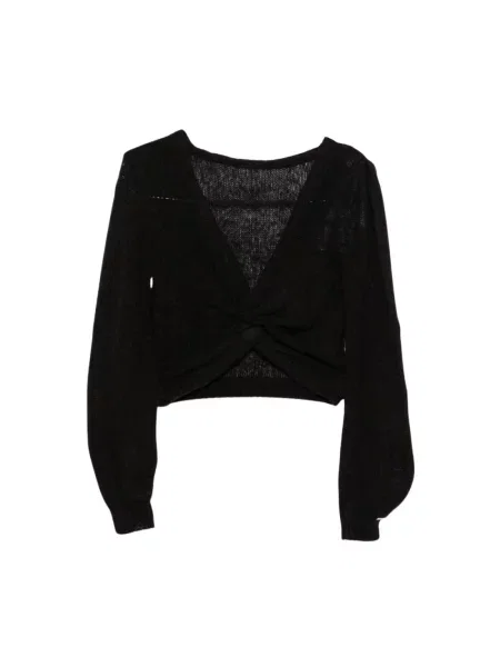 Sweter Twinset wełniany czarny
