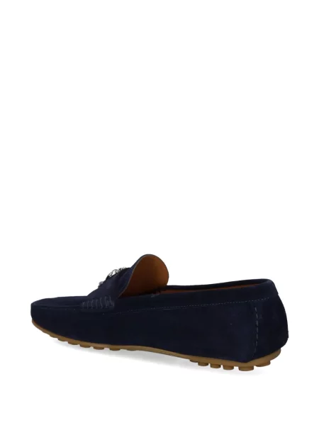 Pantofi loafer Roberto Cavalli cu autograf albastru