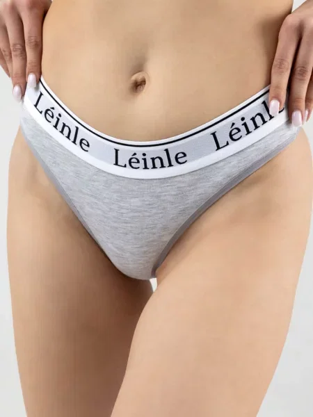 Женские трусики стринг сірі