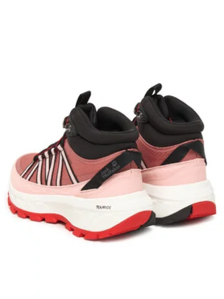 Jack Wolfskin Trekking čevlji Wild Hike Texapore Mid roza