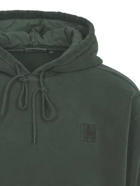 Суичър с качулка Carhartt Wip с автограф зелено