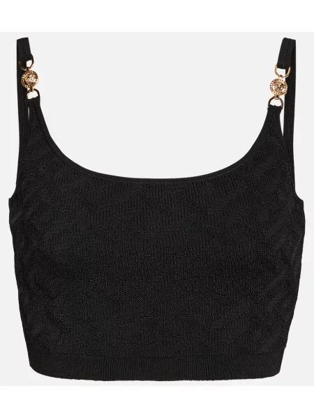 Sutien Versace tricotate negru