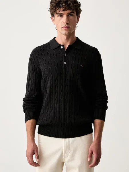 Tommy Hilfiger pulover pentru bărbați din negru