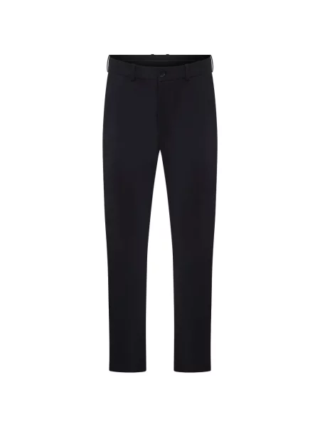 Pantaloni Megusta de lână cu imprimeu tropical negru