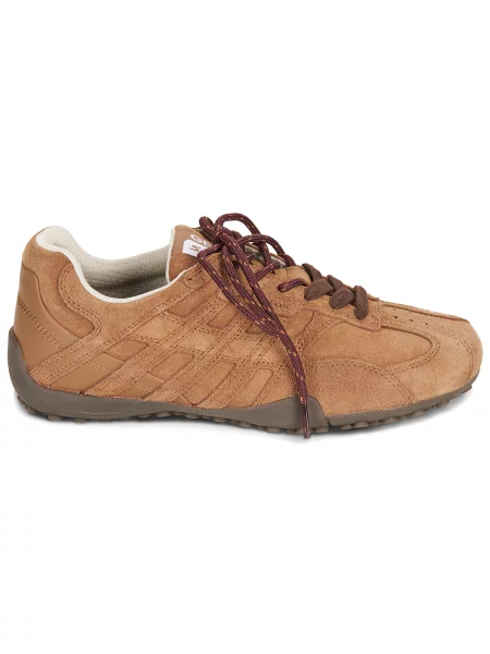 Pantofi Geox cu model piele de șarpe maro