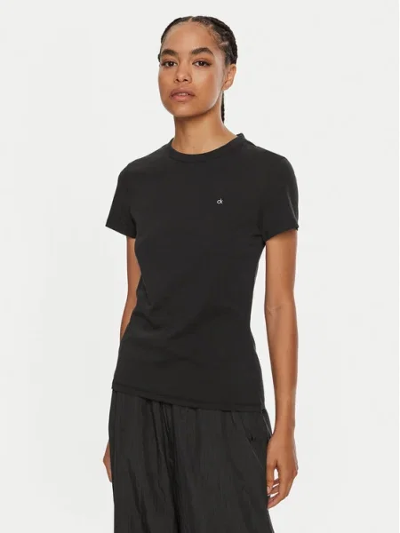 Calvin Klein Tricou Emb Graphic negru