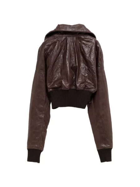 Decupat geanta de piele Rick Owens maro