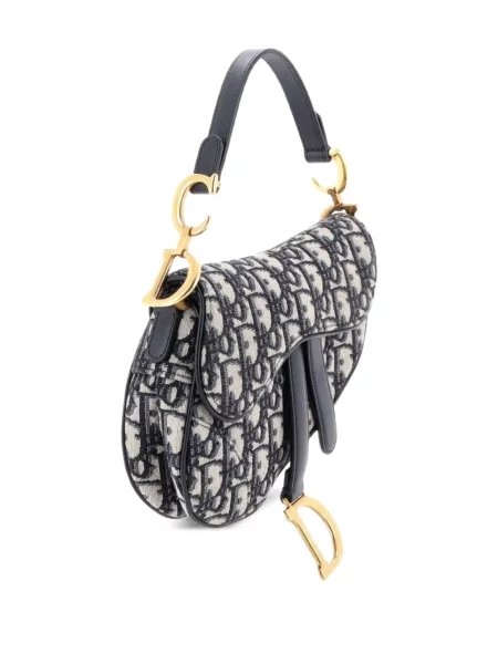 Plátěná mini kabelka Christian Dior Pre-owned modrá