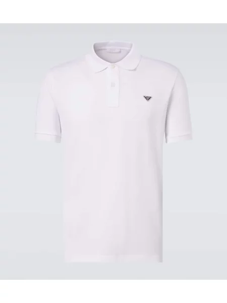 Поло тениска Prada бяло