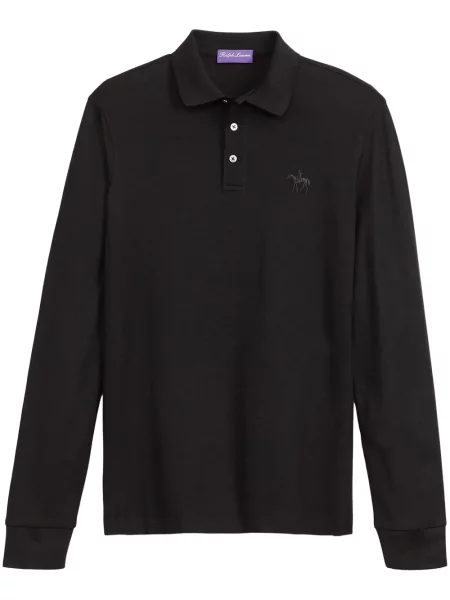 Polo Ralph Lauren Purple Label cu broderie negru