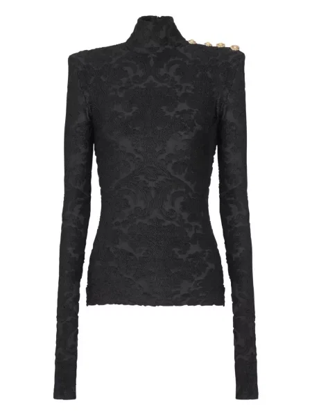 Top Balmain lung negru