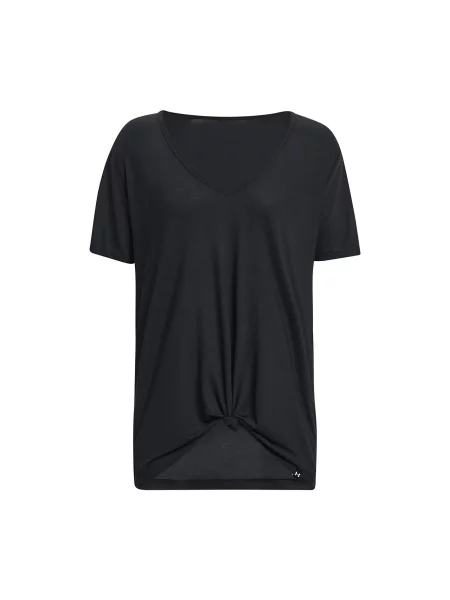 Tričko Under Armour Project Rck Completer Deep V T Black S černé