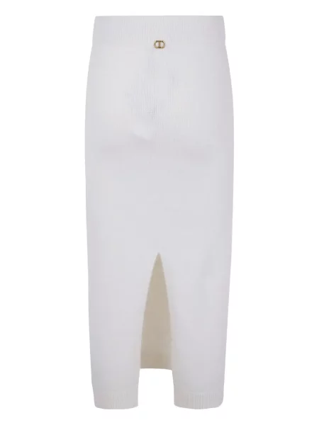 Fustă Twinset tricotate alb