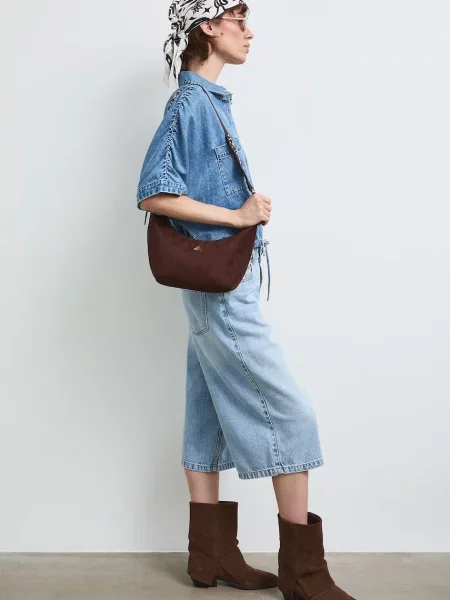 Medicine mala torba hobo od imitacije brušene kože smeđa