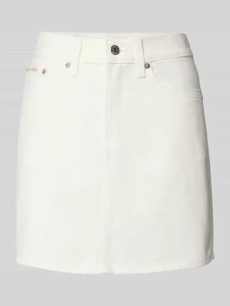 Spódnica jeansowa w stylu 5 kieszeni model Calvin Klein Jeans biała