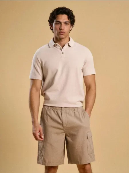 Sinsay cargo kraťasy béžová