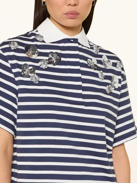 T-shirt z kołnierzykiem polo Rich & Royal białe
