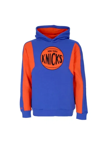 Bluza z kapturem Mitchell & Ness z kapturem niebieska