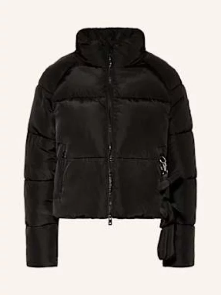 Ottod'ame Kurtka Pikowana schwarz czarna