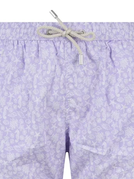 Slip de baie Mc2 Saint Barth cu model floral cu imagine violet