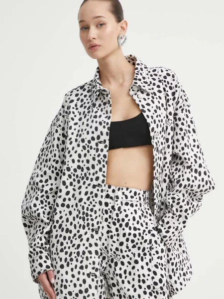 Moschino Jeans kurtka jeansowa biała