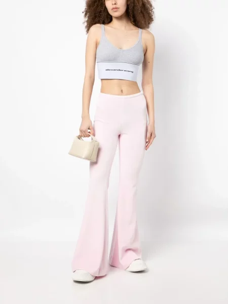 Platėjantys kelnės Alexander Wang rožinė